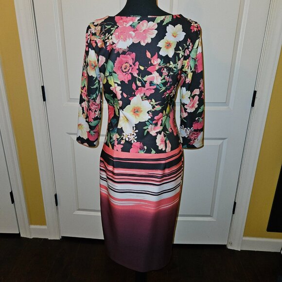 ECI Floral and Striped Dress - Picture 3 of 6